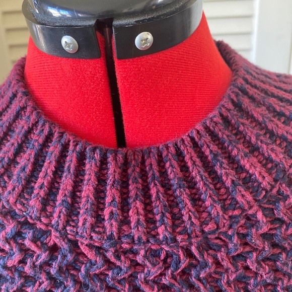 L.O.G.G. Label of Graded Goods H&M Womens Sweater S Red / Navy Blue Long Sleeve - Picture 6 of 7
